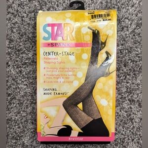SPANX Star Power Black Patterned Tights